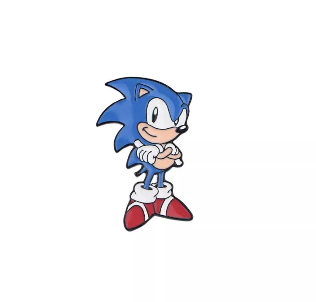  Speedy Sonic - Classic Sonic The Hedgehog Collectible Pin :  Clothing, Shoes & Jewelry