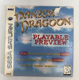 Panzer Dragoon SEGA Saturn Playable Preview In Original Sleeve-Tested Works