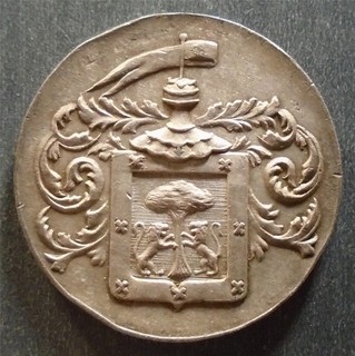 Guadalajara Banco Mercantil 1934 1944 Silver Medal 30mm 12.7g Grove B 69a