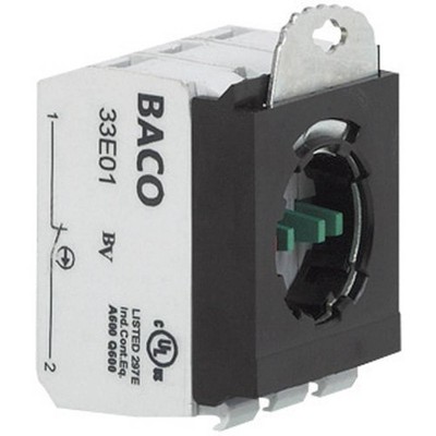 BACO 333E11 Kontaktelement mit Befestigungsadapter 1 Öffner, 1 Schließer tastend