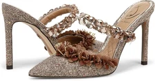 Sam Edelman Athena Women's Brown Multi Fabric Pointed Toe Mule Pump NW/OB 6M
