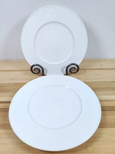 (2) KPM ARCADIA by Berlin Porcelain 10.25" Dinner Plate With Syrinx Cameo Nude