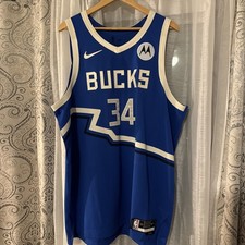 Authentic Giannis Antetokounmpo Bucks City Edition Jersey! Size 52 XL BNWT NIKE