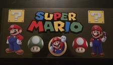 Super Mario 11x6 Sticker Uv Sticks On Anything 1 Pcs