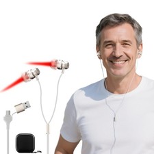 Red Light Therapy Device for Ears Tinnitus , 650NM Red Light Ear Therapy Devi...
