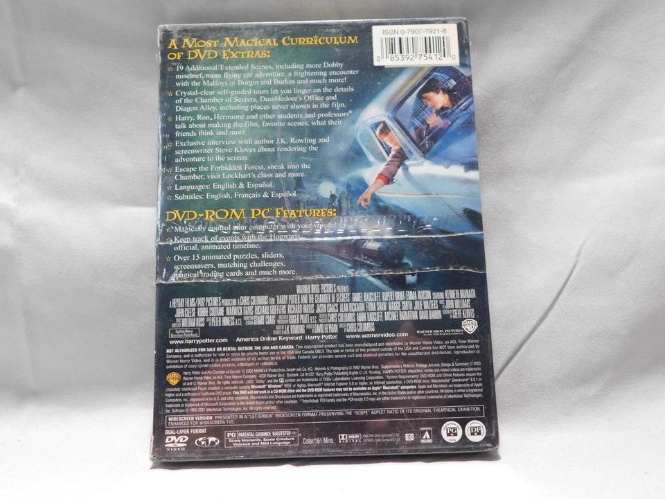NEW Harry Potter Chamber of Secrets (Widescreen Edition) - DVD SEALED Foto 2 de 2
