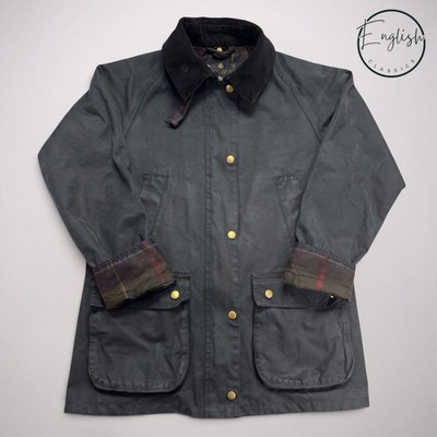 Barbour Acorn Wachsjacke Damen UK 10 Navy