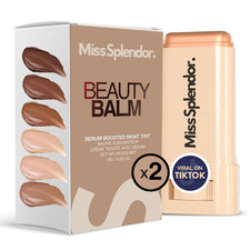 Beauty Balm Skin Tint 2 Pack Shade 6 Serum-Boosted Stick for Black Women, Hybr