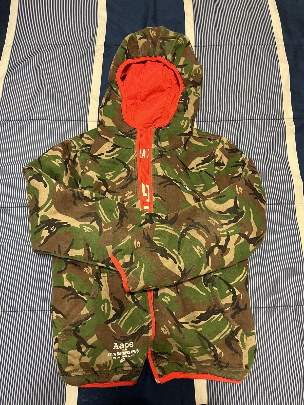 Vintage Aape by Bape camo/red puffer