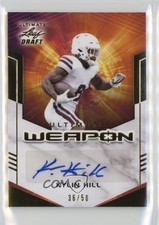 2021 Leaf Ultimate Draft Weapon Gold 36/50 Kylin Hill #UW-KH1 Auto 16n7