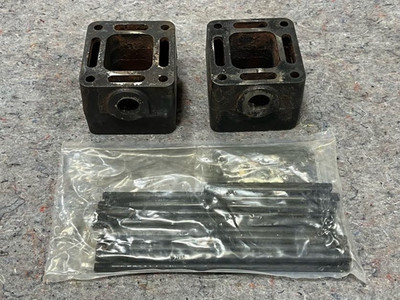 Mercruiser Alpha Bravo 93320A3 V6 V8 Stern Drive 3'' Exhaust Elbow Riser Spacers