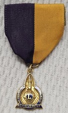 Premio de membresía y logros del Club Internacional de Leones Ribbon lleno de oro de 10 quilates