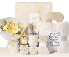 Birthday Gifts for Women, Spa 39x59 inches, Ivory White - Vanilla Coconut