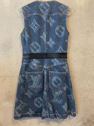 Louis Vuitton Denim Dress 36Good Condition, Authentic N4894 - Picture 6 of 24