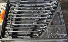 Mac Tools Knuckle Saver Metric Combo Wrench Set 10pc 10-19mm 12- Point W Tray
