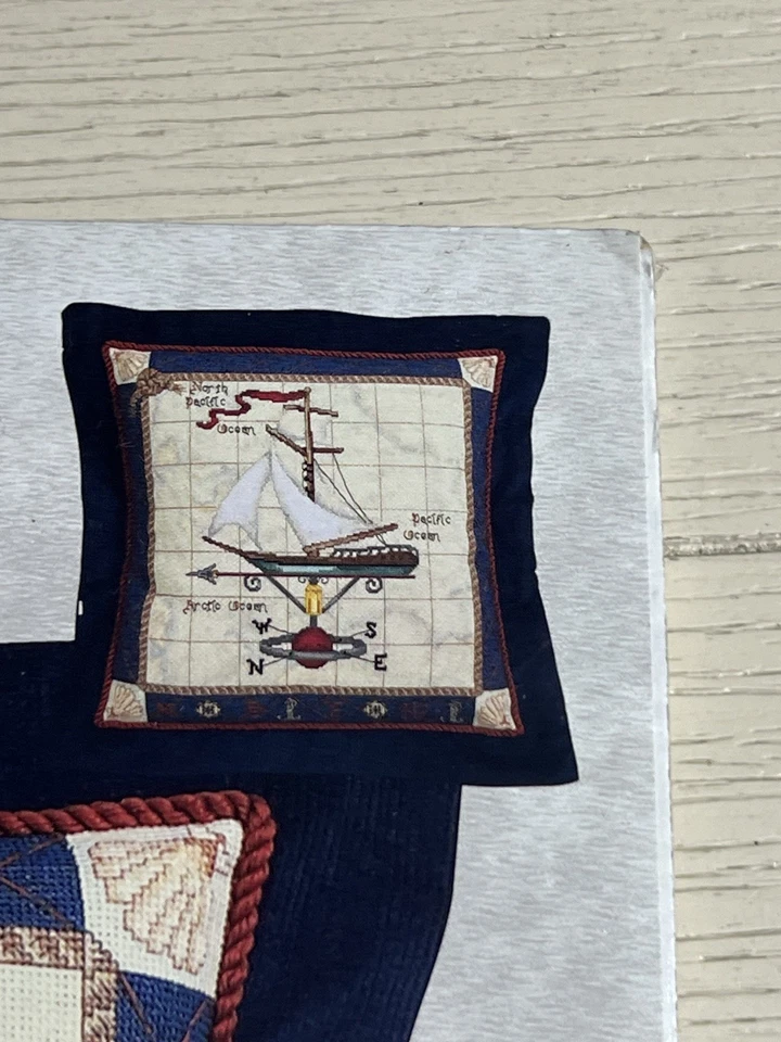 Kit Punto de Cruz Contado Candamar Designs “Viajes Marítimos” #51378 Sellado Nuevo de Lote Antiguo Foto 2 de 4