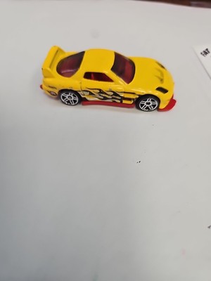  2002 2012 Hot Wheels Yellow Mazda Car 24/Seven Import Tuner Racing Team