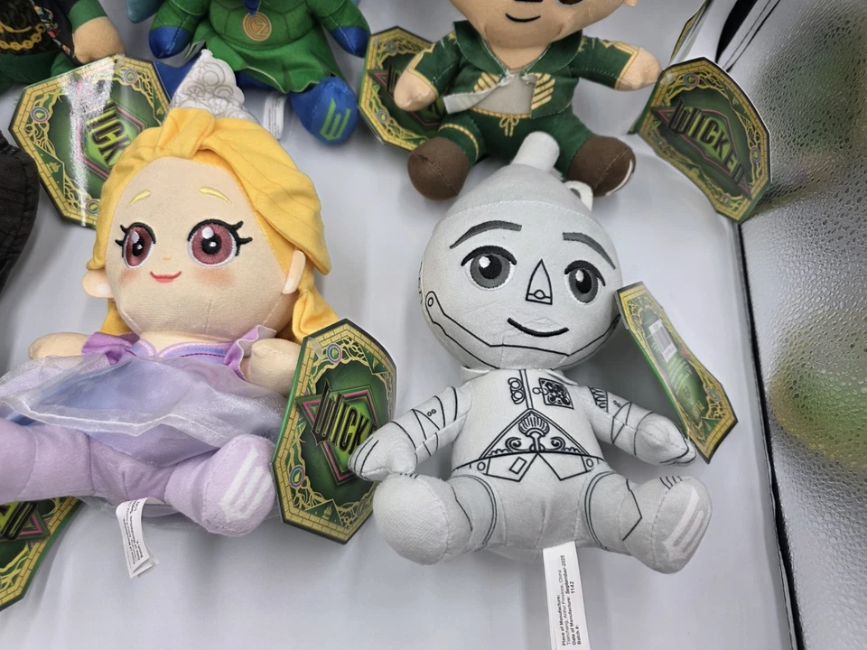O Mágico de Oz Wicked Filme Conjunto de 6 Brinquedo 7” Boneca de Pelúcia Bicho de Pelúcia 2025 - Imagem 4 de 4