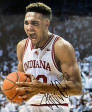 TRAYCE JACKSON DAVIS TJD SIGNED AUTOGRAPH 8X10 PHOTO COA INDIANA HOOSIERS A