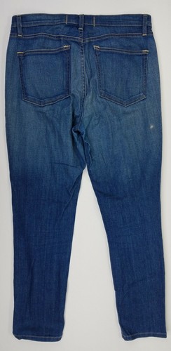 Free People Damen blau High Rise Denim gerades Bein Jeans 30 x 27 Stil 8175  - Bild 4 von 10