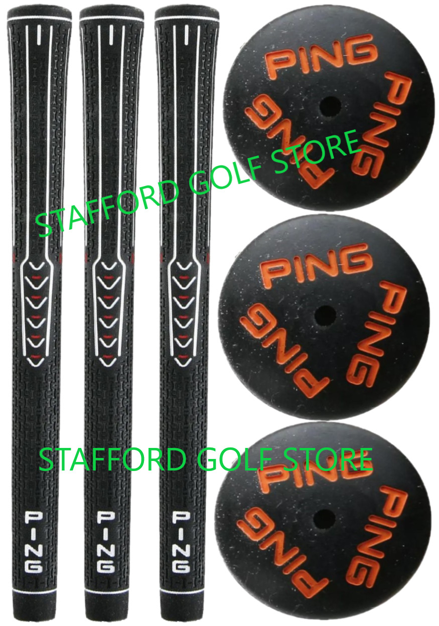 Grips Bundle Set Midsize Oversize +1/16 .600 Ribbed Black Orange