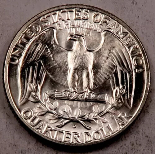 1934 - D Washington Quarter - Gem BU - 90% Silber - Stichtag! - Bild 2 von 2