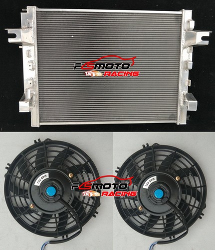 Aluminum Radiator+Fans FOR 2013-2018 Dodge Ram 6.7L 2500 3500 Cummins 408 14 15