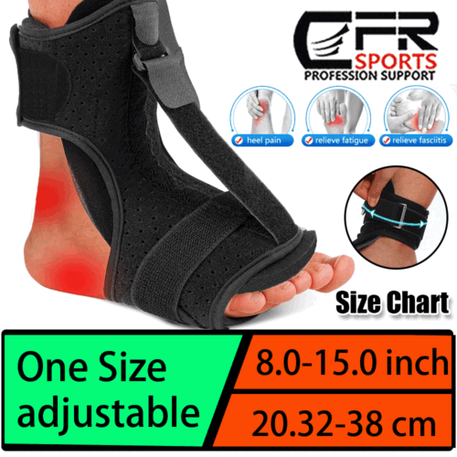 Plantar Fasciitis Night Splint & Support, Adjustable Orthotic Foot Drop Brace - Picture 2 of 13