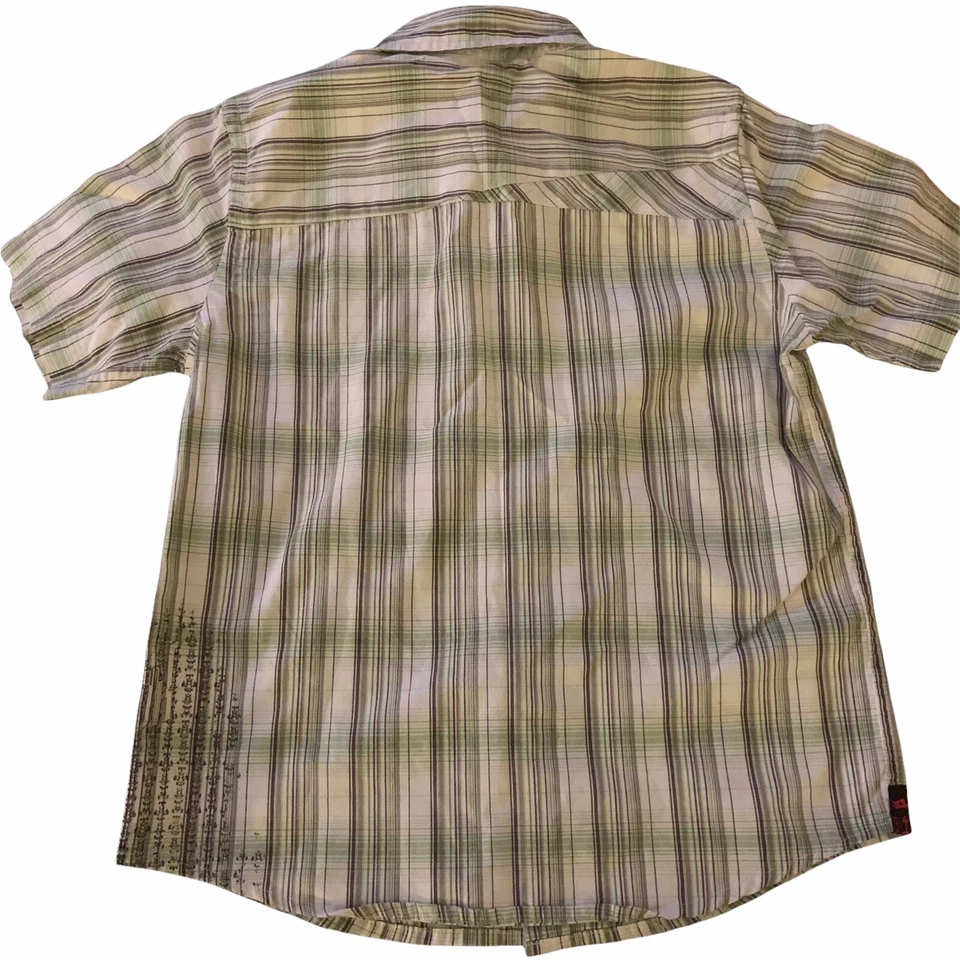 Детская клетчатая рубашка Tony Hawk для мальчиков большой (7) короткий рукав верх на пуговицах скейтборд - Изображение 2 из 4