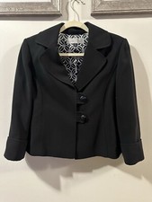 Tahari Arthur S Levine Woman Long Sleeve Blazer 2 Front Button Size 6