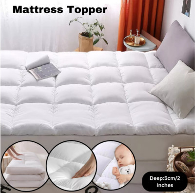 Hotelqualität King Size Matratzenauflage 2'' Mikrofaser Boxstich Bettauflage