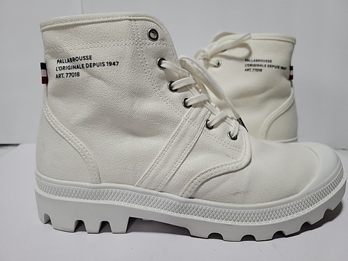 Palladium Pallabrousse L’originale Depuis 1947 White 8M-9.5W Boots 77018 116 - Picture 1 of 12