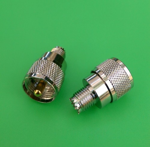 (1 PC) Mini UHF Female to UHF Male PL259 Connector - USA Seller - Picture 2 of 3