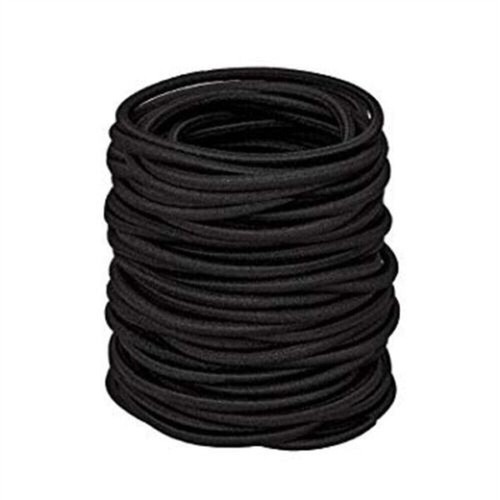 100stk Haargummi Haarband Damen Haar Gummi 100 Stück Schwarz Bunt Zopfgummi Zopf - Picture 7 of 11