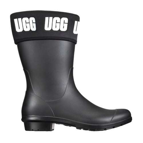 Hisea Womens Size 8 Wide Calf Black PVC Pull On Waterproof  display picture 3