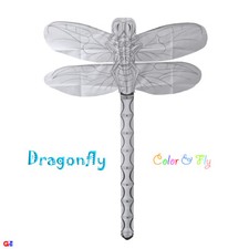 Kid's Coloring Kites - Pack of 12 Dragonfly Kites - Handmade Bamboo Framed