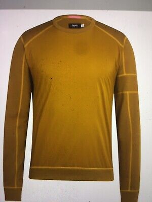 Mens Rapha Merino Windblock Sweatshirt Old Gold S BNWT £120 Mens Rapha Merino Windblock Sweatshirt Old Gold S BNWT £120