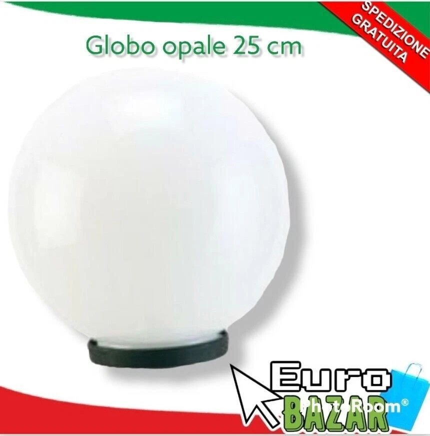 - SENZA MARCA/GENERICO – Sfera Globo opale d. 25cm da giardino per esterno