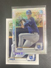 Brady Singer 2020 Bowman Chrome Mojo Refractor BCP-42 Royals w/Base Card