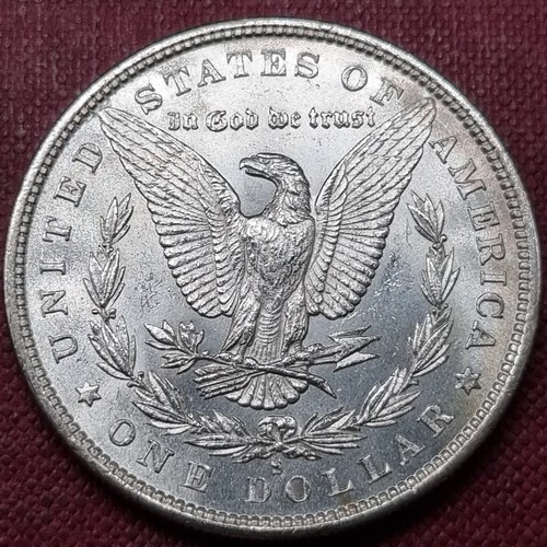 1880 S Morgan Dollar $1 High Grade BU DMPL - DEEP MIRROR PROOF-LIKE #82257 - Picture 2 of 2