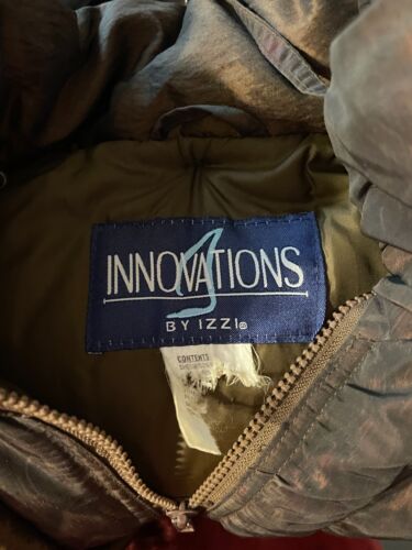Vintage Innovations by Izzi Women's Jacket Brown 1980s Hooded Zip Up Fur L - Picture 4 of 4