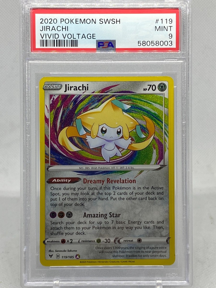 2020 Pokemon Vivid Voltage Jirachi 119/185 Amazing Rare
