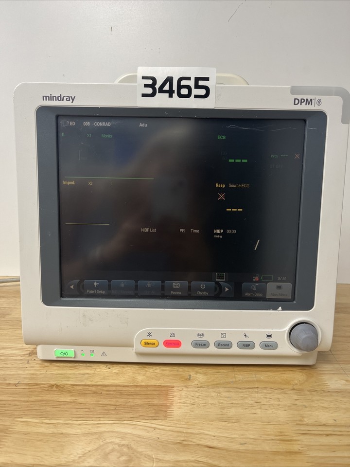 Mindray DPM6 Patient Monitor w/ MPM Ver. 2.0 Module (3465)
