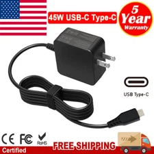 45W USB-C AC Power Adapter Charger For Acer Chromebook Spin 511 R752TN-C2J5