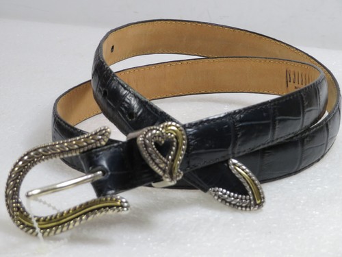 BRIGHTON Rare women's Custom Belt heart belt ,size 36"X1"W $90 - Picture 7 of 7