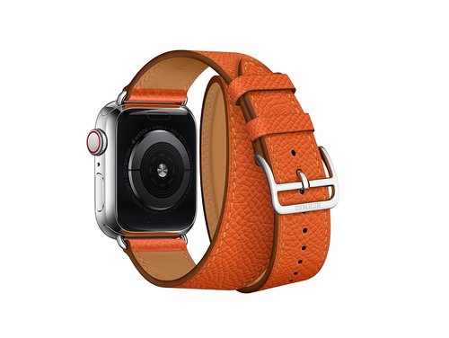 Leather Watch Band Belt Single Double Tour For Apple Watch Series 7 8 41mm 45mm - Picture 37 of 47