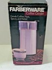 farberware coffee grinder FGC600 Silver new in retail box