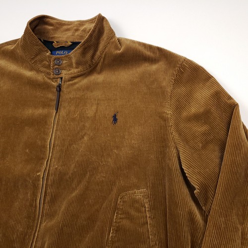 Polo Ralph Lauren Corduroy Jacket 2XB Men Big Tall Brown Bomber Harrington Cord - Picture 5 of 19
