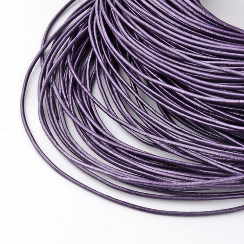 1-2 Meter Real Leather GENUINE ROUND COWHIDE LEATHER String CORD Choose Color - Picture 46 of 65