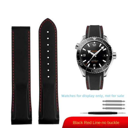 Cinturino orologio silicone gomma 19-22 mm nuovo per Omega Seamaster 300 Planet Ocean - Foto 45 di 69